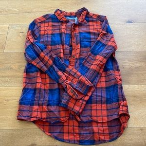 Button down plaid shirt